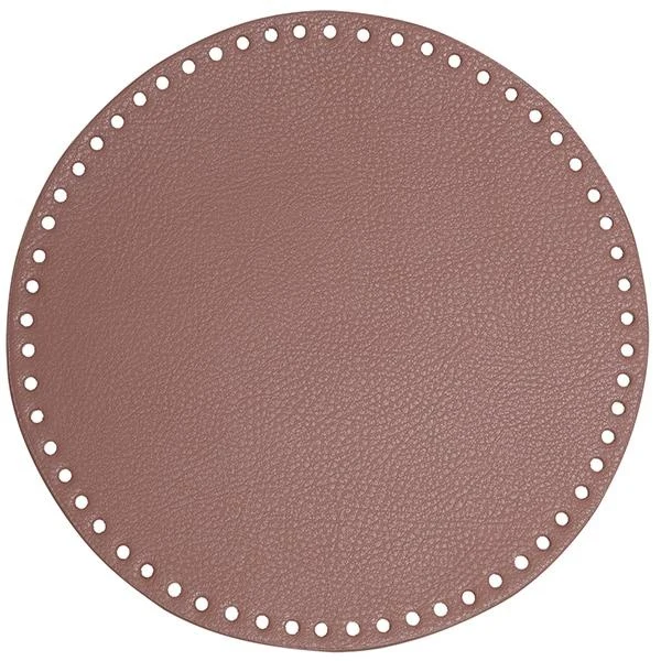 Go Handmade TaskeKurve Base, PU Læder, Rund, 25 cm 22381 Lavendel