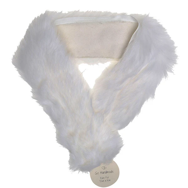 Go Handmade Akryl Pels 70 x 8 cm Hvid