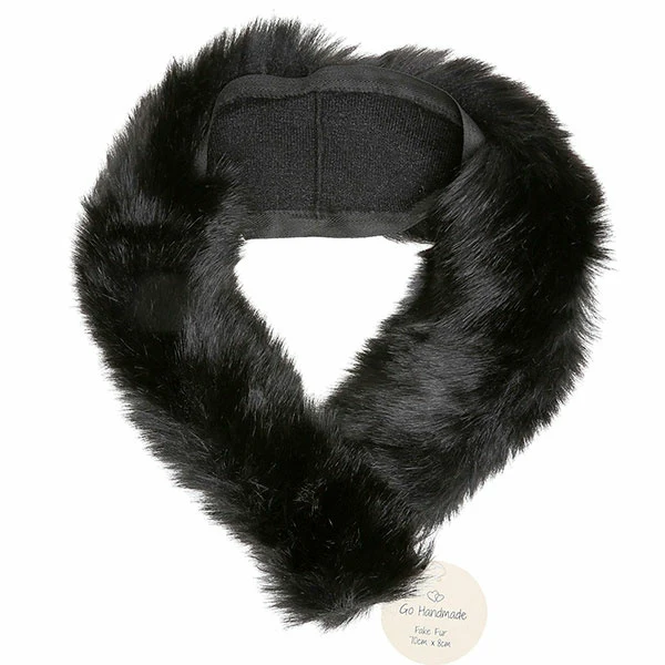 Go Handmade Akryl Pels 70 x 8 cm Sort