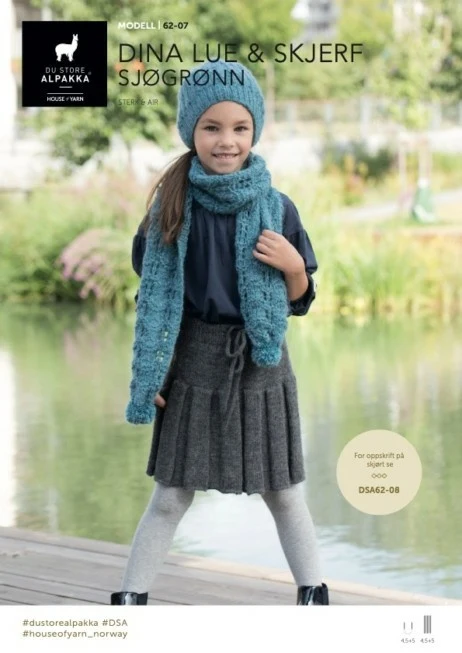 DSA62-07 Dina Lue & Skjerf - Sjøgrønn