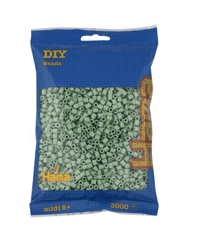 Hama Midi Perler, Ensfarvet, 3000 stk 201-101 Eukalyptus