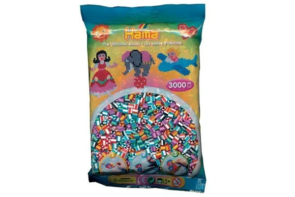 Hama Midi Perler, Stribet, 3000 stk 201-90