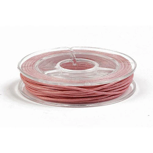 Læderlook snor rund 1mm x 5m 81 Pink