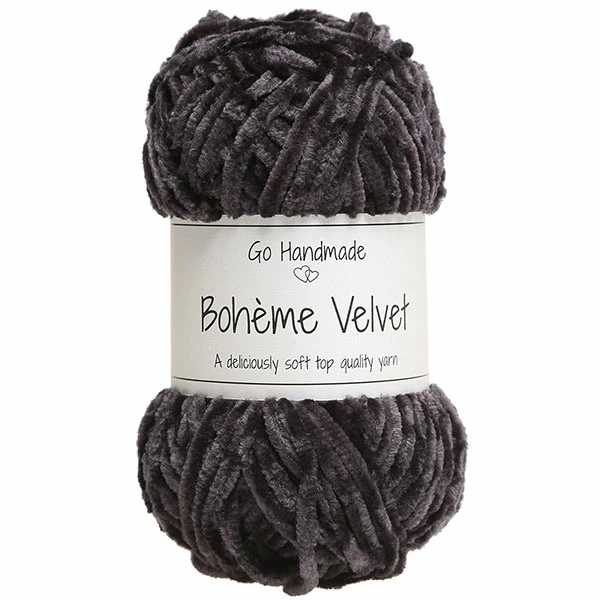 Go Handmade Bohéme Velvet Dobbelt 17627 Sort