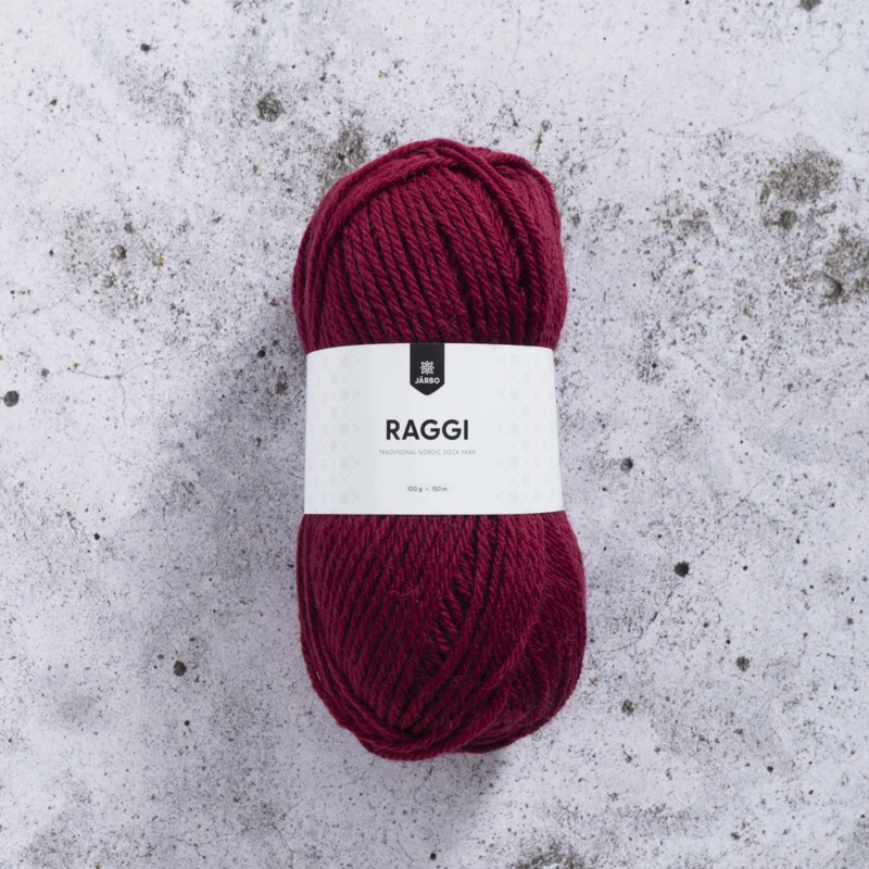 Järbo Raggi 100g 15126 Maroon Red