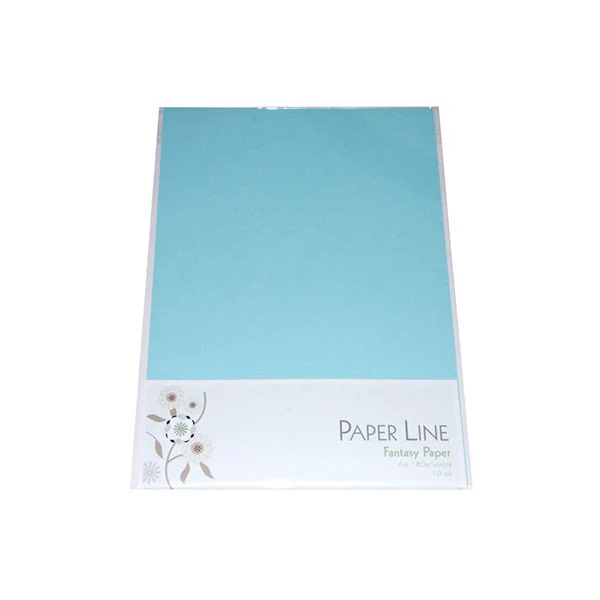 Paper Line Fantasy Karton A4, 10 stk Lyseblå