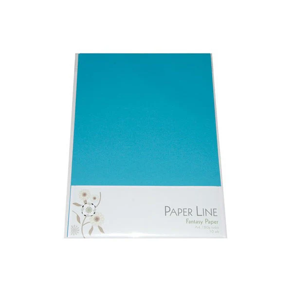 Paper Line Fantasy Karton A4, 10 stk Turkis