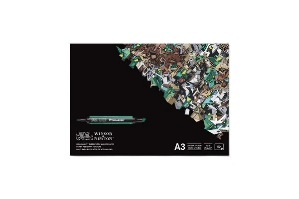 Bleedproof papirsblok A3, 50 ark