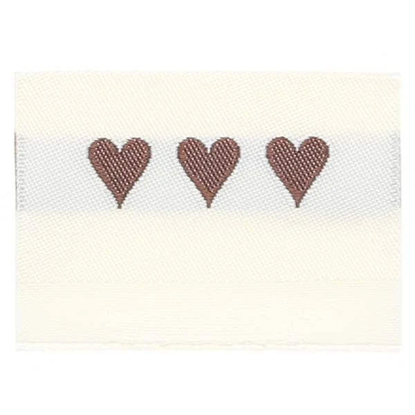 Go Handmade Vævet Label, Dobbeltsidet, 35 x 19 mm, 10 stk Bagside