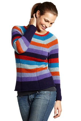 2218BC 7 STRIBET BLUSE