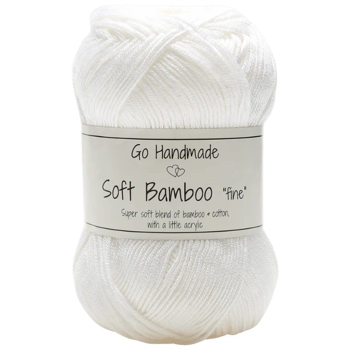 Go Handmade Soft Bamboo "Fine"  17423 Hvid
