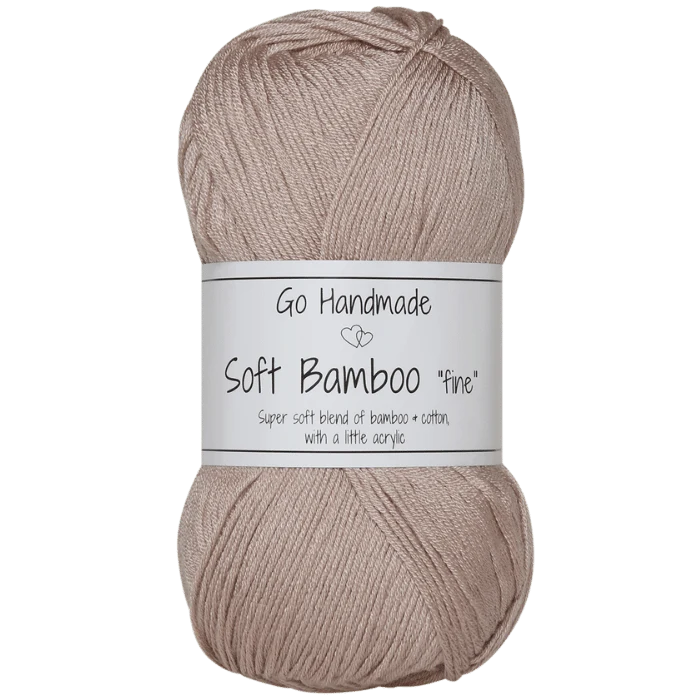 Go Handmade Soft Bamboo "Fine"  17429 Pastelbrun