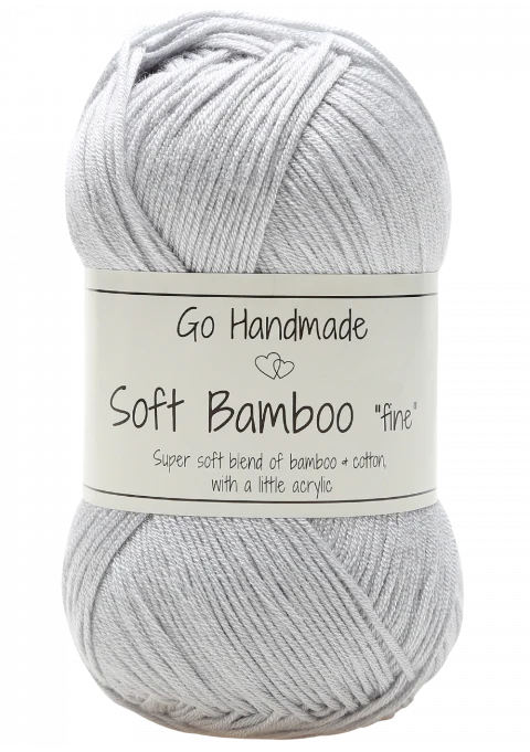 Go Handmade Soft Bamboo "Fine" 17328 Lysegrå