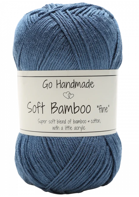 Go Handmade Soft Bamboo "Fine" 17331 Petroleumsblå