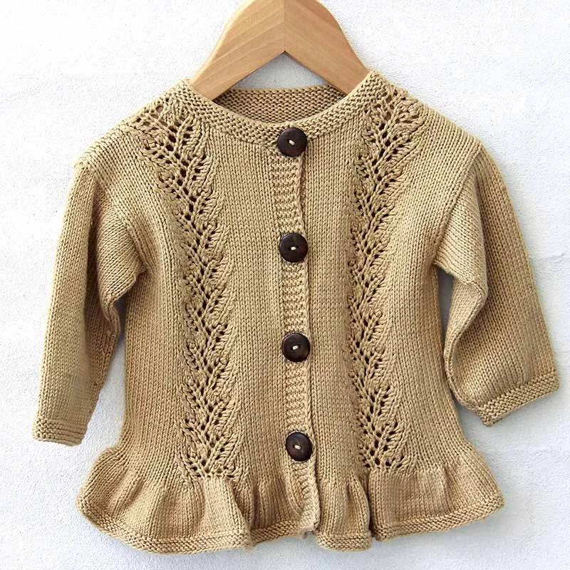 Go Handmade Cardigan Lace Flounce