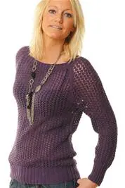 2197BC BLUSE MED HULMØNSTER