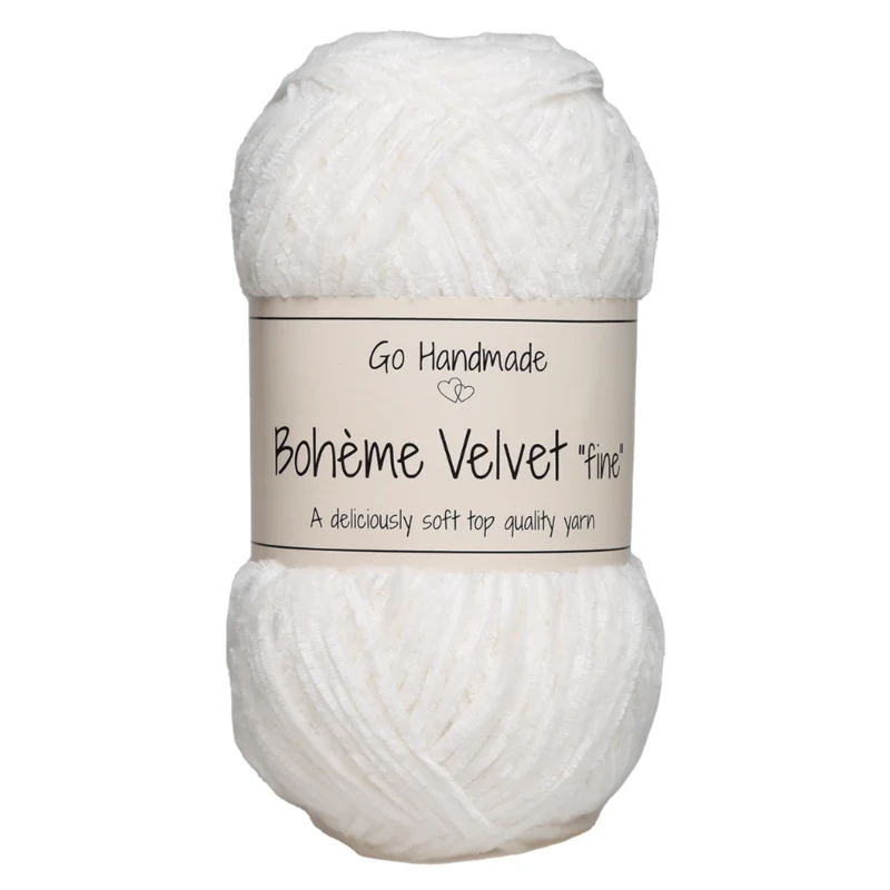Go Handmade Bohème Velvet Fine 17614 Sne hvid