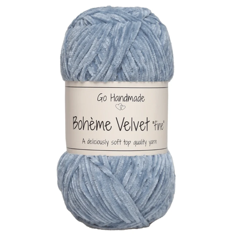 Go Handmade Bohème Velvet Fine 17606 Jeansblå