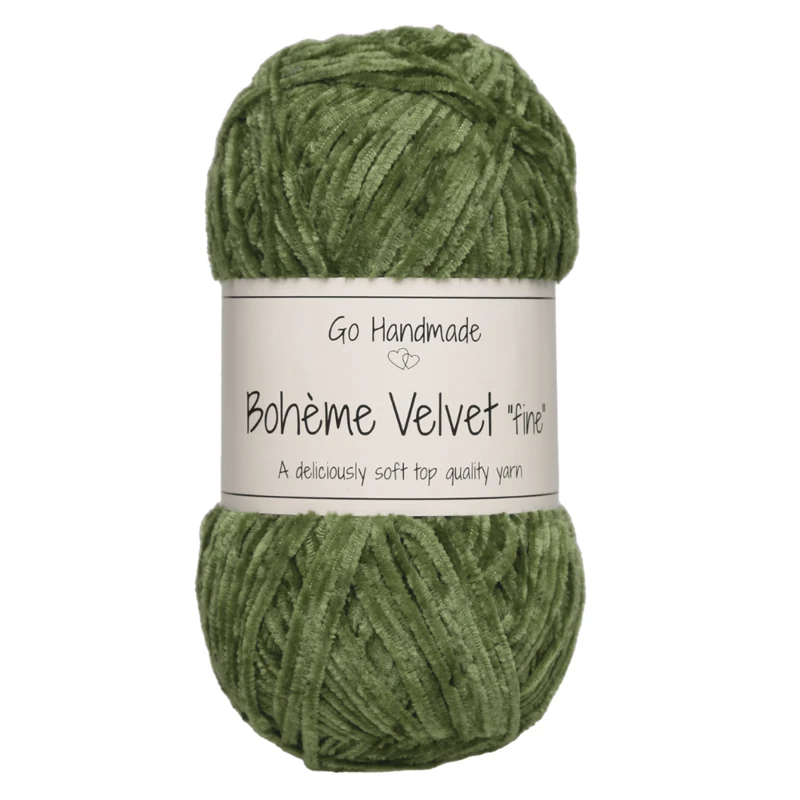 Go Handmade Bohème Velvet Fine 17617 Lime