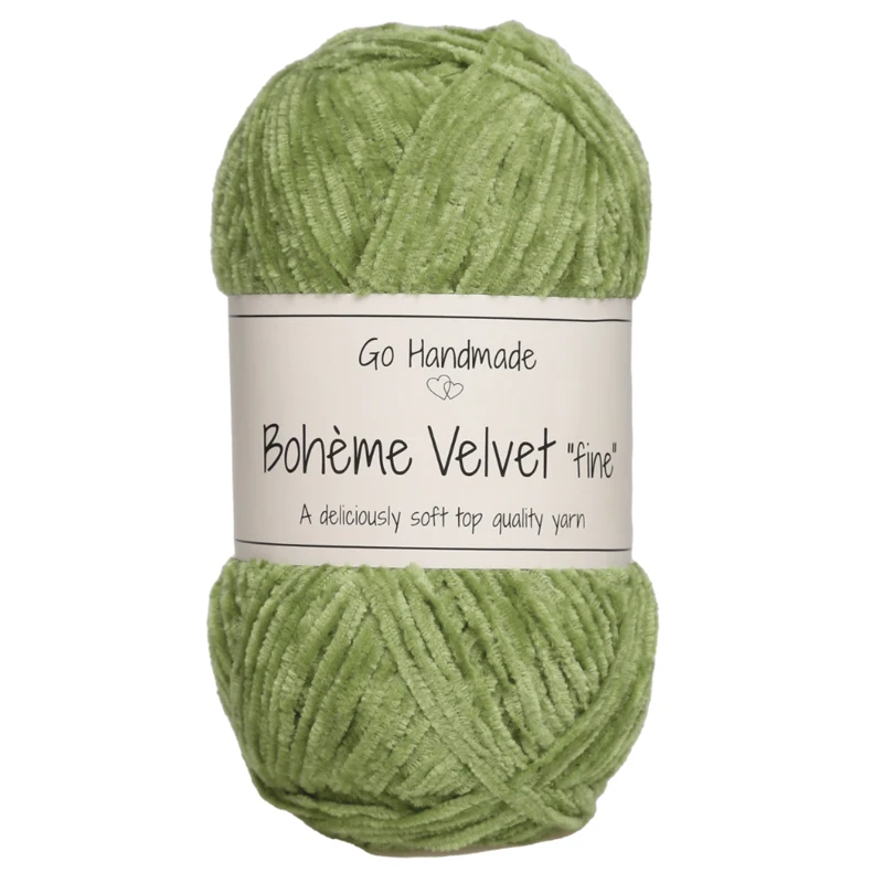 Go Handmade Bohème Velvet Fine 17616 Periodot grøn
