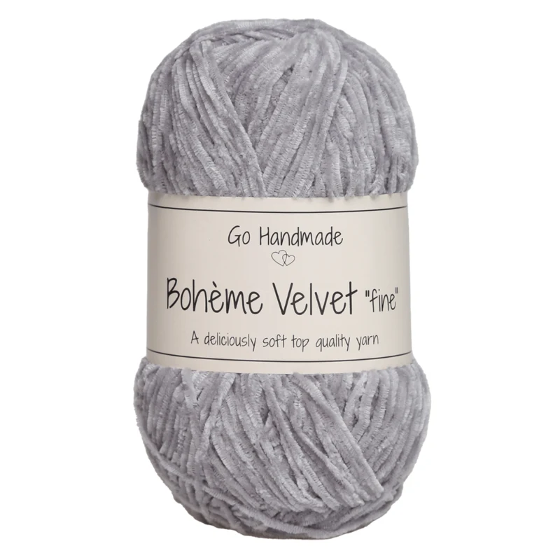 Go Handmade Bohème Velvet Fine 17604 Grå