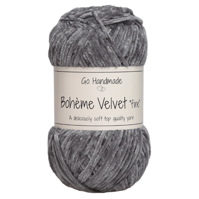 Go Handmade Bohème Velvet Fine 17605 Mørkegrå