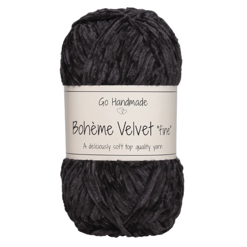 Go Handmade Bohème Velvet Fine 17607 Sort