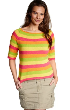 2276BC STRIBET RAGLANBLUSE