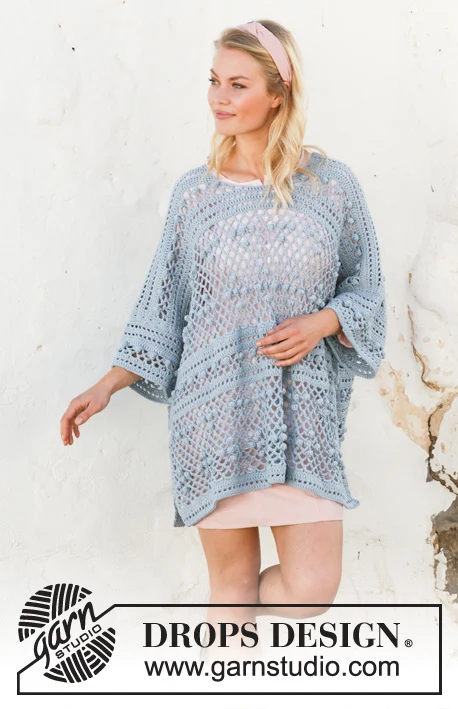 199-34 Blue Annabelle by DROPS Design