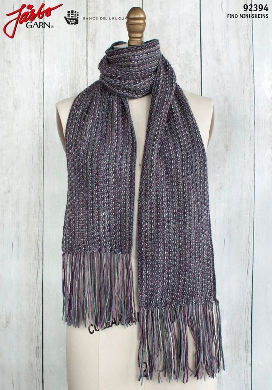 92394 Fringed Violet Scarf