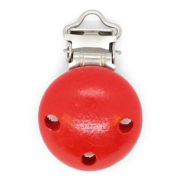 HobbyArts Seleclips Træ, Rund, 1 stk Rød