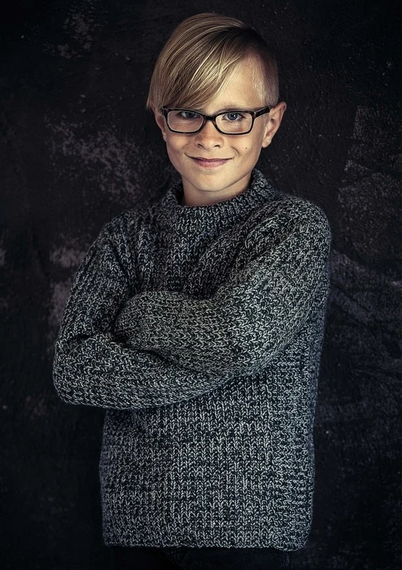 131-7 Strikket Drengesweater