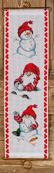 Broderikit Leg i sneen