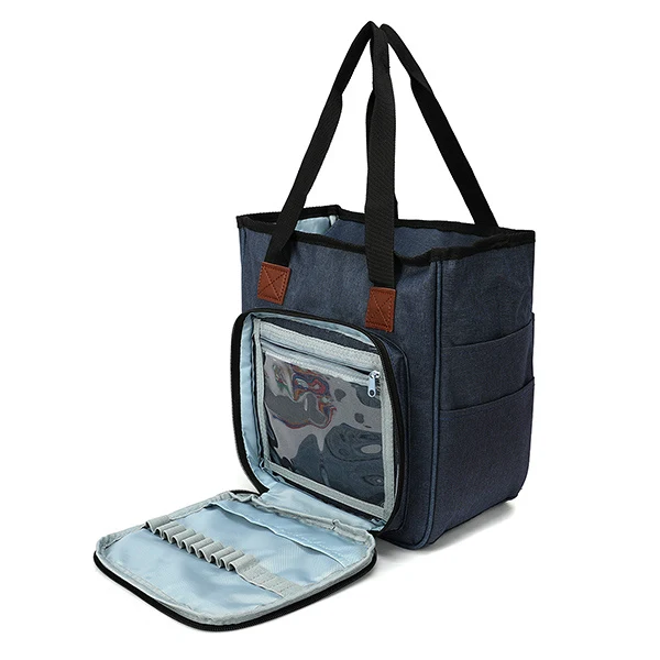 Garntaske Rektangulær Navy