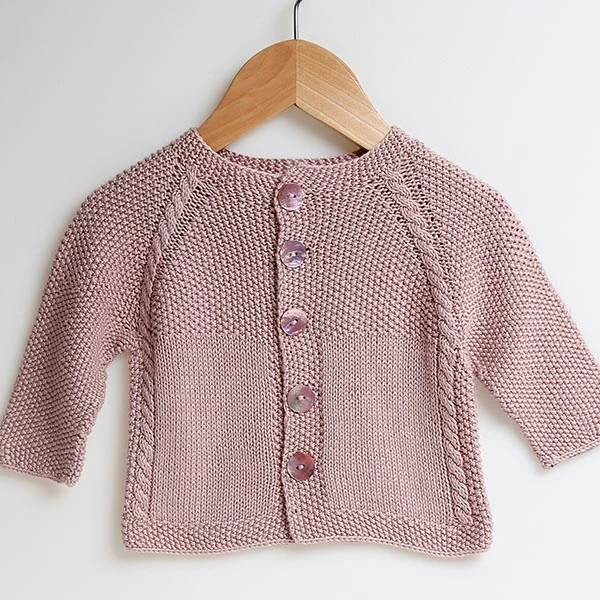 Go Handmade Cardigan Moss Stitch