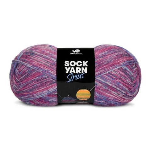 Mayflower Sock Yarn Universe Sirius 02 Pink/Blå/Lilla
