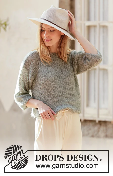 210-17 City Streets Sweater by DROPS Design