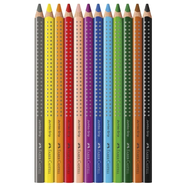 Faber-Castell Jumbo Grip akvarel Trekant 12 stk