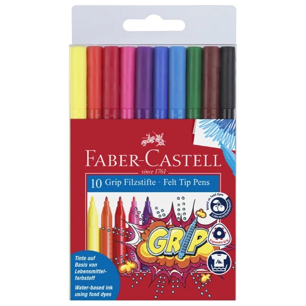 Faber-Castell tusser Grip 10 stk