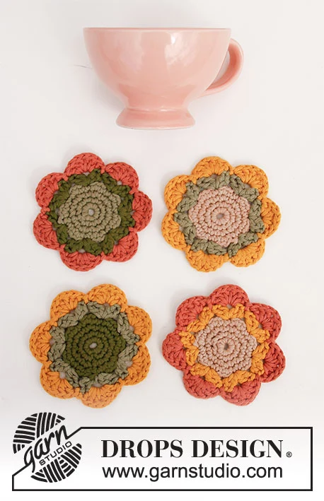 0-1499 Blooming Coasters by DROPS Design
