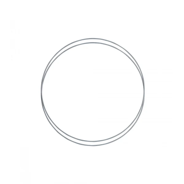 Metalring Grå/blå 2 stk