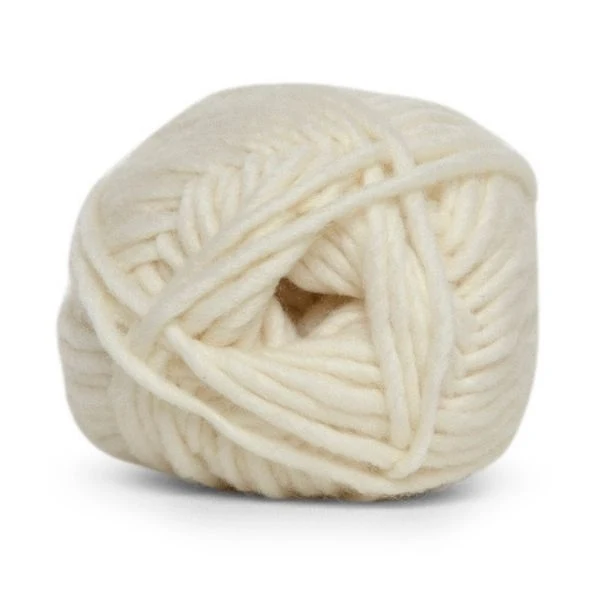 Hjertegarn Natur Uld 0100