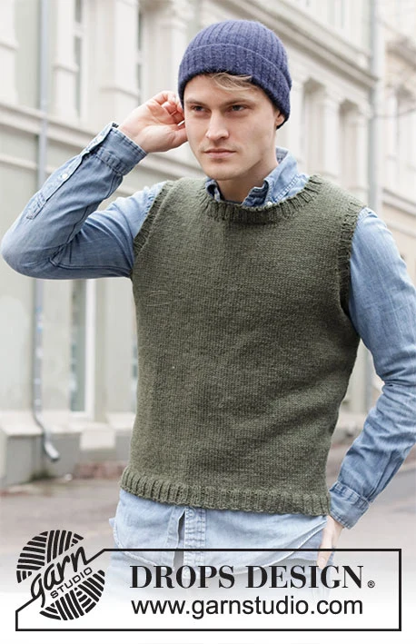 219-1 Georgetown Vest by DROPS Design