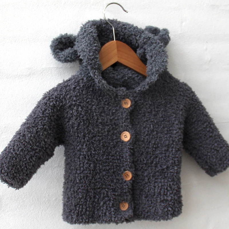 Go Handmade Teddy Hættejakke - Baby (3-6 mdr.)