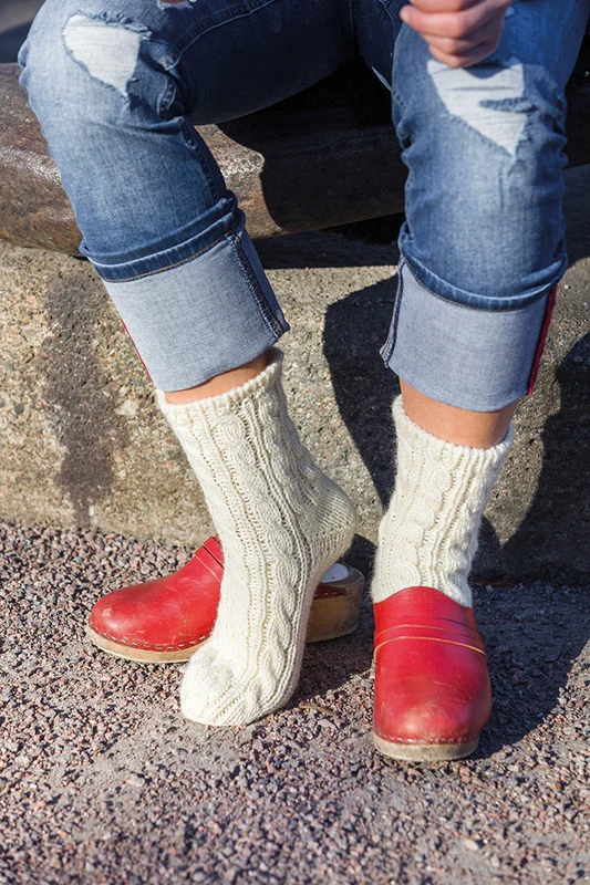 91334 Ragsokker med Boomeranghæl