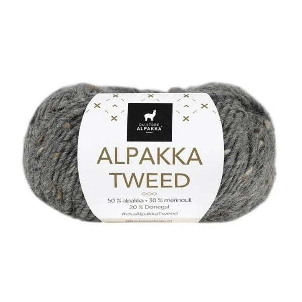 Du Store Alpakka Tweed 102 Mørkegrå