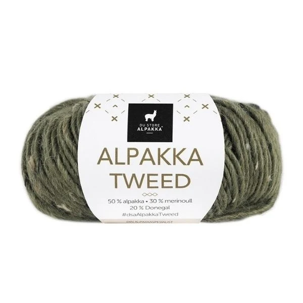 Du Store Alpakka Tweed 110 Oliven