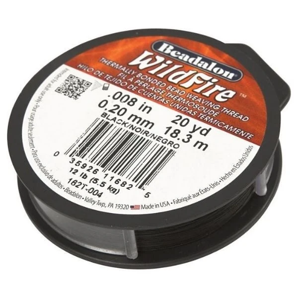 Smykketråd 0.2 mm Sort