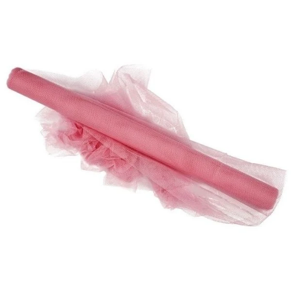 Polyester Tyl, 5 m Rosa