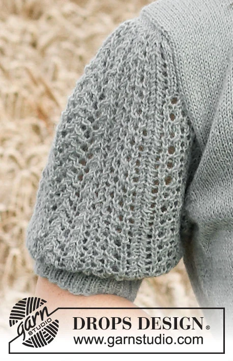 220-22 Mint Breeze Jacket by DROPS Design